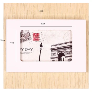10 шт./лот, Крафт-бумага, средний выдолбленный сложенный конверт, Подарочная поздравительная открытка с фотографией, упаковочная сумка 5