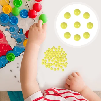 100 шт. Цветные пластиковые Шарики, игрушки для подсчета твердых шариков, учебные пособия по математике