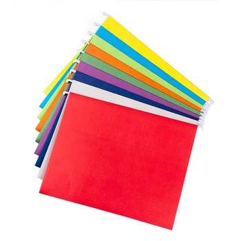 15 Упаковок Подвесных Папок для файлов Размером с букву - Папки для файлов разных цветов - Регулируемые вкладки 1/5 сечения Папки для файлов с вкладками