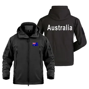 2022 Высококачественное Осенне-Зимнее Мужское пальто Куртки Водонепроницаемый софтшелл Военные Уличные куртки с принтом Австралии для мужской одежды