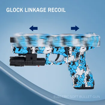 2023 Электрический Glock X2 Водяной Шар Гелевый Бластер AK47 Пистолет Игрушечный Пистолет Брызги Стрелялки Игрушки Оружие для Детей Спорт на открытом Воздухе Развлечения