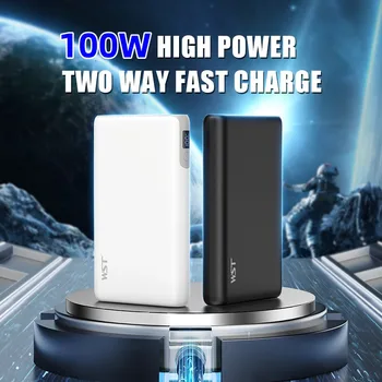 28800 мАч Power Bank PD100W Быстрая зарядка для iPhone 14 13 Huawei Samsung Powerbank, Повербанк большой емкости для ноутбука