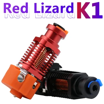 3D Принтер Red Lizard k1 V6 Hotend В Сборе с Покрытием из Меди Hotend для Экструдера Ende3 V2 Voron Prusa I3 MK3 Titan Bowden Экструдер