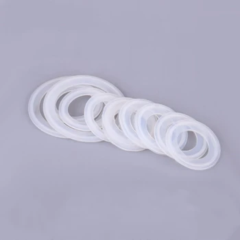 5 шт. Белые уплотнительные кольца из пищевой силиконовой резины с поперечным сечением шайбы 4 мм OD 15-155 мм