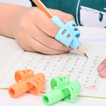 50шт детская обучающая практика силиконовая ручка помогает студентам захватывать корректор осанки детский держатель для ручки для письма 1