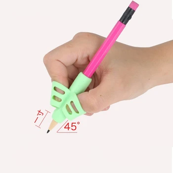 50шт детская обучающая практика силиконовая ручка помогает студентам захватывать корректор осанки детский держатель для ручки для письма 2