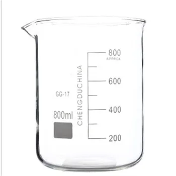 800 мл Стеклянный стакан Низкой формы Новая Химическая лабораторная посуда