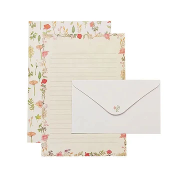 9 шт./компл. Милые конверты, бумага для писем, пригласительный билет на свадебную вечеринку, Подарочная Писчая бумага, корейские канцелярские принадлежности, школьные канцелярские принадлежности