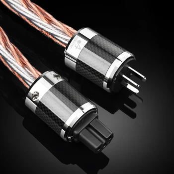 ATAUDIO Hifi аудиофильский шнур питания кабель 1,5 м AU штекер для аудиофилов hifi акустический кабель для домашнего кинотеатра
