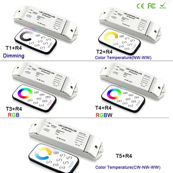 Bincolor DC12V 24V Набор контроллеров светодиодной ленты затемнения/CCT/RGB/RGBW/CW CCT приемник диммера и беспроводной дистанционный переключатель ленты лампы