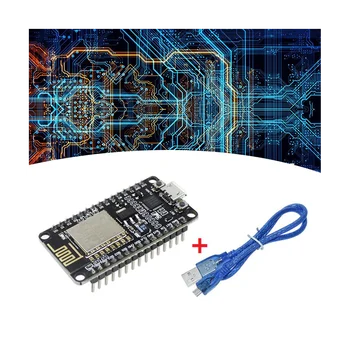 ESP8266 CP2102 Плата разработки + USB-кабель ESP-12E MCU ESP8266 Nodecu Lua V3 Интернет Вещей WIFI Плата Разработки 4
