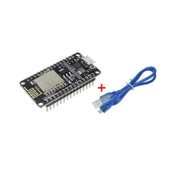 ESP8266 CP2102 Плата разработки + USB-кабель ESP-12E MCU ESP8266 Nodecu Lua V3 Интернет Вещей WIFI Плата Разработки 5