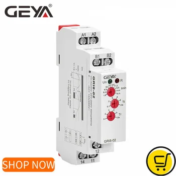 GEYA GRI8-01/02 Реле датчика перегрузки по току Переменного тока 24 В-240 В Реле контроля тока 0.05A 1A 2A 5A 8A 16A Реле перегрузки по току