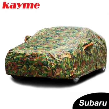 Kayme водонепроницаемые камуфляжные автомобильные чехлы открытый солнцезащитный чехол для Subaru bra xv forester Legacy Outback impreza