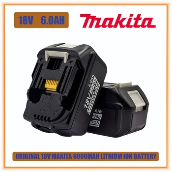 Makita 100% Оригинальный Аккумулятор Для Электроинструмента 18V 6000mAh Со Светодиодной литий-ионной Заменой LXT BL1860B BL1860 BL1850