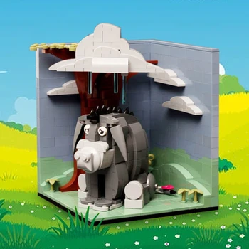 Moc Eeyore Habitat Строительные Блоки Анимация Winnies ThePooh Модель Disneyed House Кирпичные Наборы Архитектура DIY Детские Игрушки Для Взрослых