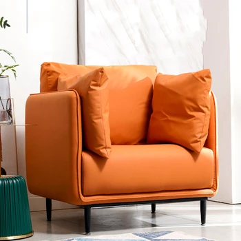 Nordic Arm Стулья для гостиной Accent Мобильное Кресло с откидной спинкой Напольное Кресло для отдыха Офисный Дизайнер Современная Мебель для кроватей Sillon WWH35XP