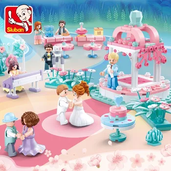 Sluban Building Block Toys Girls Dream Wedding Series 353PCS Bricks B0768, совместимость с ведущими брендами 1