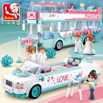 Sluban Building Block Toys Girls Dream Wedding Series 353PCS Bricks B0768, совместимость с ведущими брендами 3