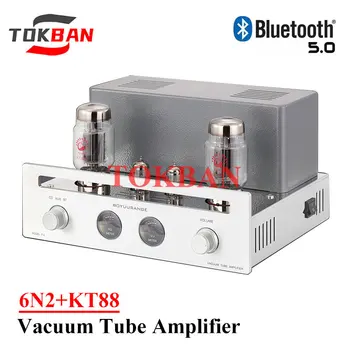 Tokban 6N2 KT88 Одноконтурный Вакуумный Ламповый усилитель Высокой Мощности 6,1 Вт * 2 AUX CD Вход Bluetooth 5,0 Усилитель Hi-Fi Аудио