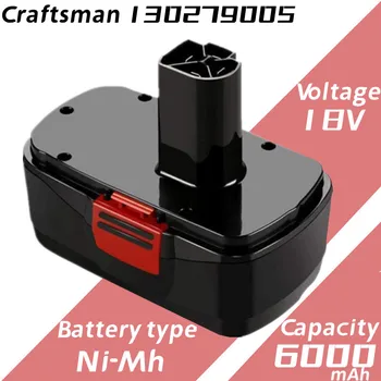 Verbesserte 19,2Volt6000mAh Ni-Mh Ersatz Batterie Kompatibel mit Handwerker C3 Eingefleischten 130279005 130279003 130279017 315 1