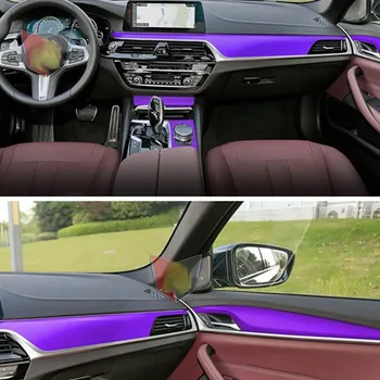Автомобильные Аксессуары 3D/5D Наклейки из Углеродного волокна Для BMW 5 Серии G30 2018-2020 Внутренняя Центральная панель управления, Дверная ручка, украшение