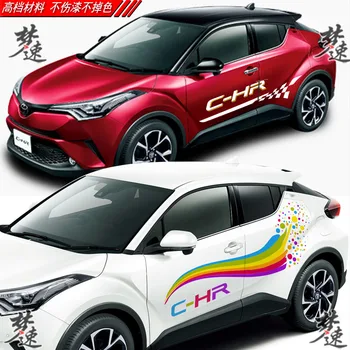 Автомобильные наклейки для Toyota C-HR Модный тренд украшения кузова автомобиля наклейки C-HR Динамические наклейки для кузова украшения 0
