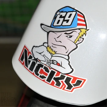 Автомобильные наклейки для ARAI Nicky Hayden 69 Cool Racing Motorycle Автомобильный шлем Для укладки автомобилей Аппликация из виниловой ленты