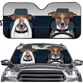 Автомобильный солнцезащитный козырек с забавным дизайном в виде собаки для лобового стекла, отражатель тепла, солнцезащитный козырек на лобовое стекло Автомобиля, Автомобильный протектор 2020