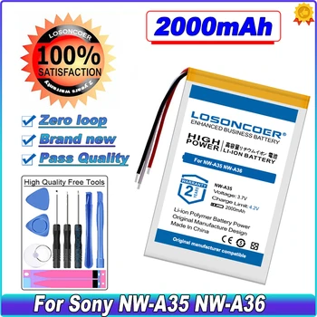 Аккумулятор LOSONCOER 2000 мАч для плеера Sony NW-A35 NW-A36 A35 A36