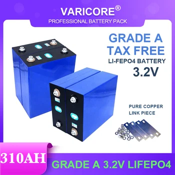 Батарея lifepo4 класса A 3,2 V 310Ah, сделай сам, 4s 12V 24V 310AH, батареи для электромобиля RV, система хранения солнечной энергии, без налогов