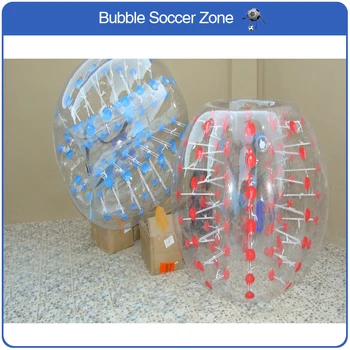 Бесплатная Доставка 1,2 м 0,8 мм ПВХ Надувной Пузырь Футбольный мяч Zorb Bubble Футбольный мяч (4 фута) Воздушный Бампер Мяч Bublle Soccer