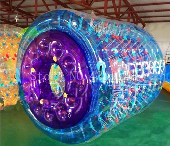 Бесплатная Доставка 2,4 м Надувной Водный Роликовый Мяч Водный Прогулочный Мяч Водный Воздушный шар Ролики Мяч Ходьба по водной Игре WalK Ball