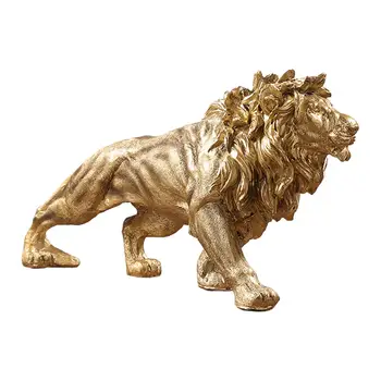 Большая Статуя Короля Льва, Современные Статуэтки львов для Столовой Полки Рабочего стола