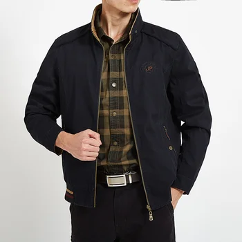Брендовая двусторонняя куртка в стиле Милитари Для мужчин 7XL 8XL, Весенне-осенняя Хлопковая Деловая Повседневная Мужская куртка с несколькими карманами, chaquetas hombre 3