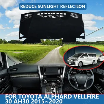 Внутренняя Крышка Приборной панели Автомобиля Capet Cape для Toyota Alphard Vellfire 30 AH30 2015 ~ 2020 Dashmat Солнцезащитный Козырек Накладка На Приборную панель Коврик