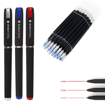 Гелевая ручка большой емкости 1.0/0.7/0.5 Миллиметровые ручки для каллиграфического почерка, черная/синяя/Красная шариковая ручка для бизнеса
