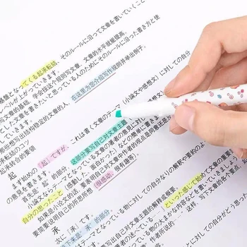 Двуглавый маркер, мягкая кисть, ручка для рисования, маркер, Флуоресцентная Цветная краска для рисования, Школьные Канцелярские принадлежности 2