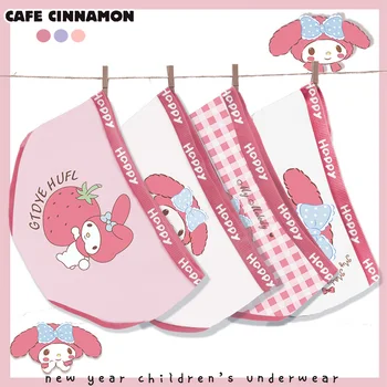 Девчачье сердечко, кавайные трусики с рисунком аниме Sanrio Kuromi Cinnamoroll, мультяшные милые шорты My Melody, треугольные шорты, детские игрушки 2
