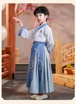 Детская Новогодняя одежда, Старинное студенческое платье Книжника, одежда для фотосъемки, Традиционный костюм, Китайская школьная одежда 3