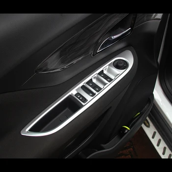Для Opel Mokka Для Buick Encore 2012-2016 LHD Хромированный Внутренний подлокотник, Кнопка Окна двери, панель переключения, отделка, гарнир