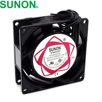 Для SUNON SF8025AT P/N 2082HSL 220 В переменного тока охлаждающий вентилятор воздуходувка РУКАВ охлаждающий вентилятор осевой вентилятор 80*80*25 мм 80 мм