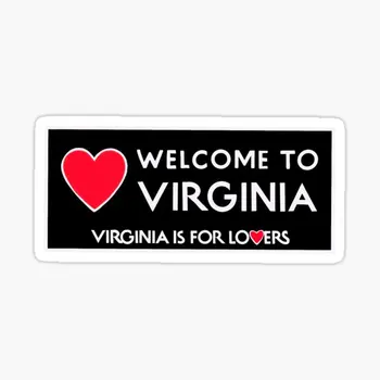 Добро пожаловать в Вирджинию, 5 шт., автомобильные наклейки для гостиной, домашние наклейки на бампер, багаж, Милый автомобиль, Милые украшения, Декор для холодильника
