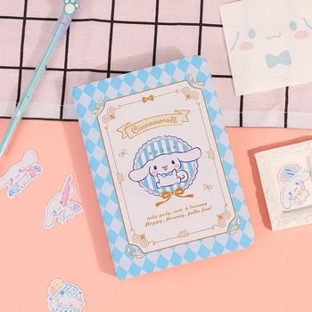 Записная книжка Kawaii Sanrio Hello Kitty Cinnamoroll Kuromi с милым мультяшным Справочником, Блокнот, журнал, Офисные школьные принадлежности, канцелярские принадлежности 3