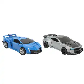 Игрушечная модель трансформированного автомобиля-робота с одной кнопкой, деформированная модель спортивного автомобиля-игрушки для подарков детям