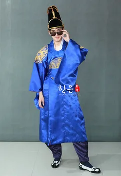 Корея импортировала древнюю королевскую одежду для костюмов/ Атласную королевскую одежду/ Одежду для фотостудий