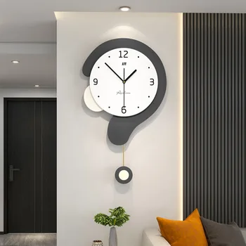 Легкие Роскошные Современные Настенные часы Персонализированные Эстетичные Часы для игровой комнаты Простота дизайна Дизайнерская Мебель для дома