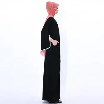 Марокканская Абайя, Дубайское Мусульманское Женское Платье Макси с Бусинами, Коктейльный Кафтан, Индийское платье на Праздник Джилбаб 5