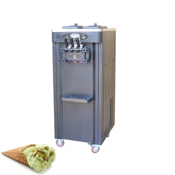 Машина для мягкого мороженого, Коммерческая вертикальная машина для замороженного йогурта, Электрическая машина для фруктового мороженого, три вкуса, продается в Кувейте