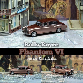 Модель автомобиля DCM 1: 64 Phantom VI, европейская кастомизация, Румынская коллекция Диорам из бронзового сплава Tiriac, миниатюрные игрушки Carros